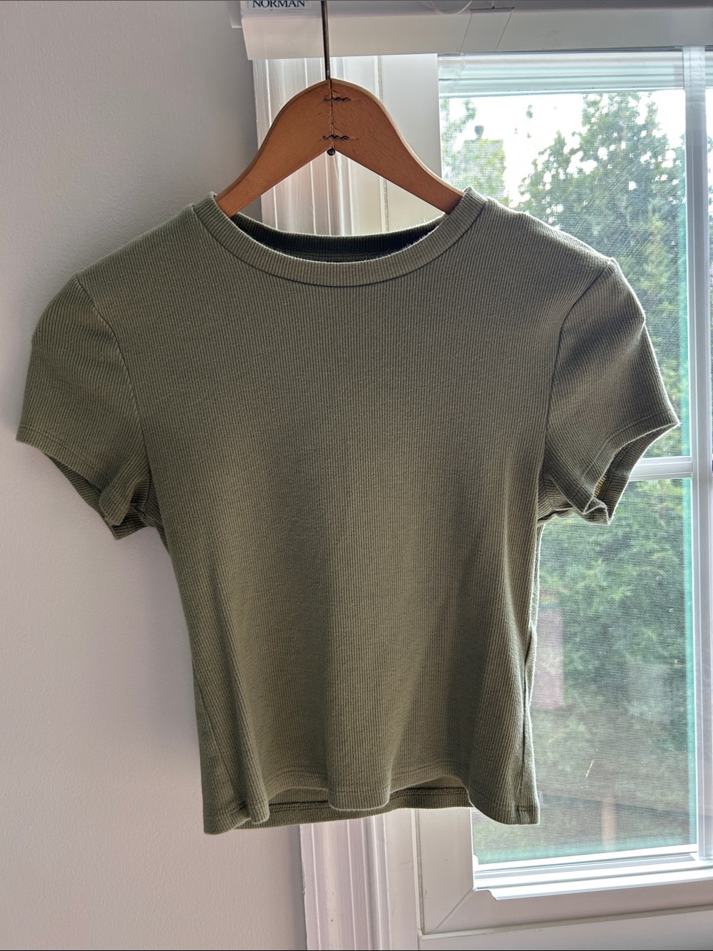 Abercrombie Ribbed Short-Sleeve Top